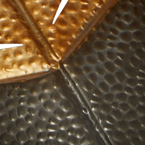 Miniatura 7 de Deco 79 Decoración de pared de hojas de metal, 17 x 2 x 43 pulgadas, color dorado