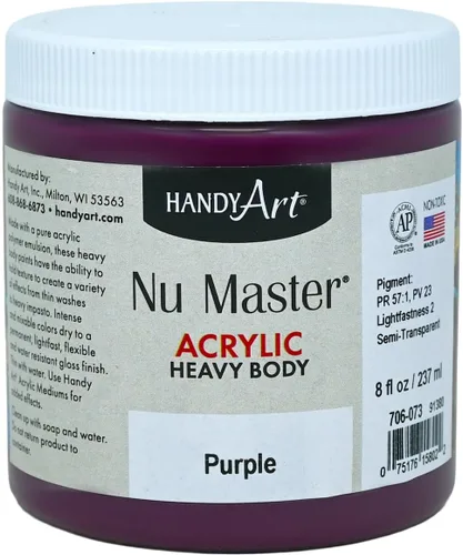 Miniatura 15 de Handy Art Nu Master - Pintura acrílica de cuerpo pesado, 16 onzas, color blanco titanio Titanio Blanco