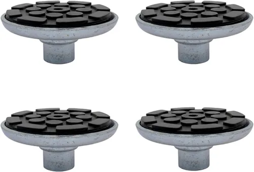 Miniatura 9 de 4pc 1.378 in almohadilla de elevación de coche bandeja de goma pies de elevación más almohadillas de pierna alta diámetro del eje