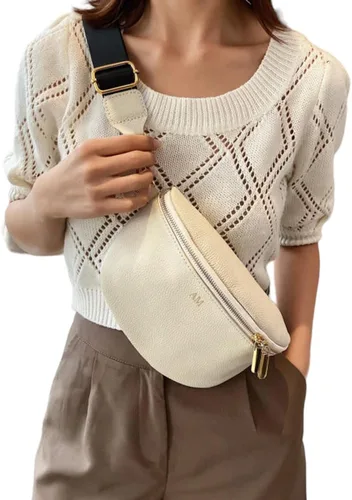 Miniatura 10 de Leather Fanny Pack Crossbody Bags for Women Trendy Sling Bag for Women Small Crossbody Bags for Women Vacation Essentials Handbags Crossbody Purse