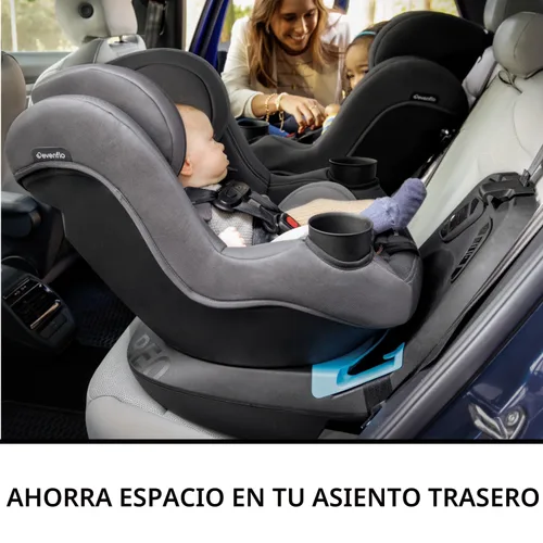 Miniatura 4 de Evenflo REO by Revolve360 - Asiento convertible giratorio 2 en 1 para automóvil, 360 grados, para bebé a niño, orientación hacia adelante y hacia