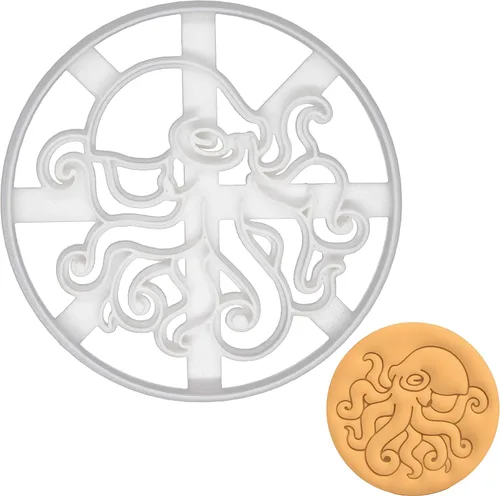 Cortador de galletas de pulpo realista, 1 pieza - Bakerlogy