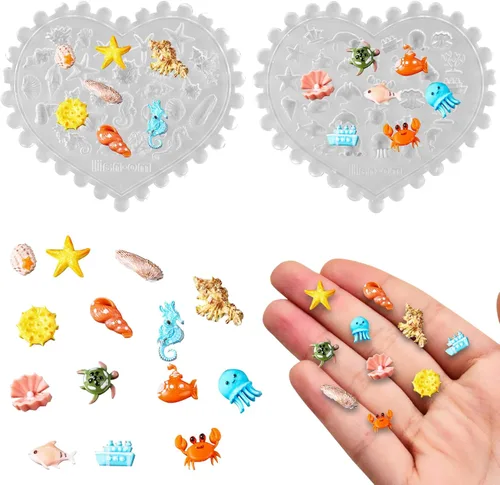 Miniatura 16 de Moldes de Silicona de Resina con Letras Mini Pequeñas Lindos Moldes de Letras Micro para Casa de Muñecas Moldes de Fundición de Epoxi para Bricolaje