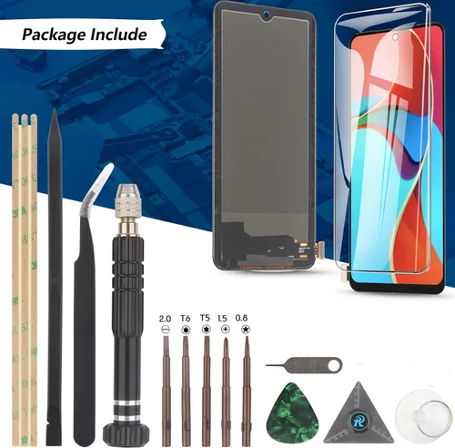 Miniatura 7 de Reemplazo de pantalla para Xiaomi Redmi Note 11 2201117TG/2201117TI/2201117TY/2201117TL Pantalla LCD táctil digitalizador Asamblea con kit