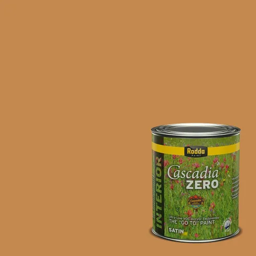 Miniatura 194 de Rodda Paint CASCADIA ZERO - Pintura plana e imprimación para interiores en uno, cuarto de galón, crema de ballet