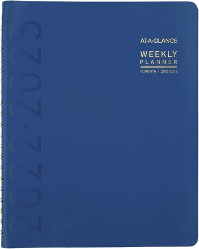 Miniatura 12 de Agenda académica semanal y mensual 2021-2022, AT-A-GLANCE, 8-1/4 x 11 pulgadas, grande, para profesor, estudiante, contemporánea, grafito (70957X45)