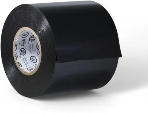 Miniatura 13 de GGR Supplies T.R.U. EL7566-AW, cinta adhesiva de grado profesional de PVC de goma negra, con clasificación hasta 600 voltios y 176 °F - UL/CSA/CE