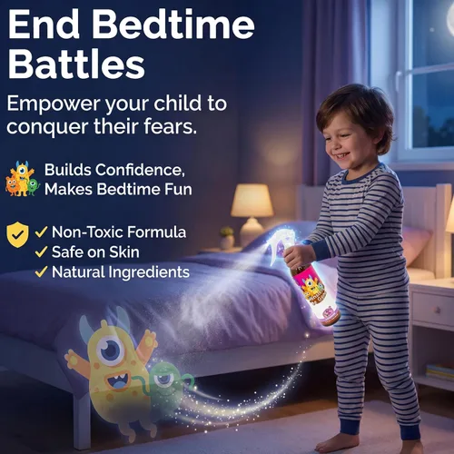 Miniatura 2 de Monsters Be Gone - Spray para cuerpo y lino, neutralizador de olores de lavanda, natural, no tóxico, ambientador de habitación para niños
