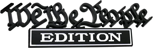Miniatura 8 de We The People Edition Emblemas, emblemas para exteriores de automóvil, calcomanía 3D, calcomanía 3D para guardabarros, calcomanías de metal cromado