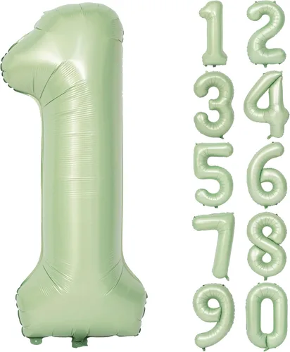 Miniatura 111 de Globos de helio de 40 pulgadas con dígitos dorados para fiesta de cumpleaños., Número 0, 40 pulgadas, número 0 oro 7
