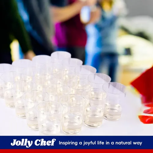 Miniatura 4 de JOLLY CHEF Vasos de plástico transparente de 14 onzas, paquete de 50 vasos de fiesta resistentes, vasos de plástico desechables para cócteles