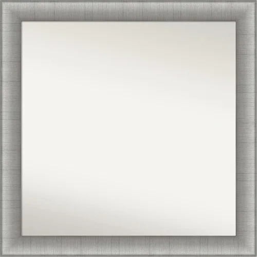 Miniatura 484 de Amanti Art Espejo de baño plateado para sobre fregadero, 28 x 47 pulgadas, espejo rectangular de plata imperial, marco de madera tradicional de gran