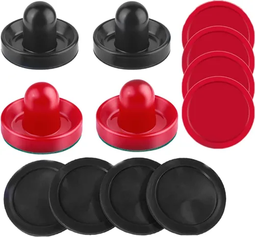 Miniatura 10 de Empujadores y discos de hockey de aire, palas de hockey de aire y asas de portería, accesorios de repuesto para mesas de juego