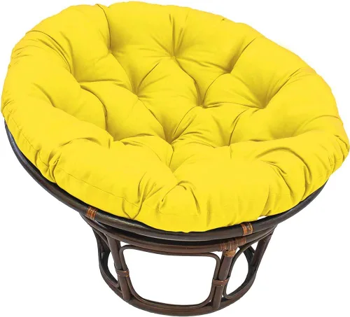 Miniatura 9 de Cojín colgante para silla de hamaca, cojín de tumbona para interiores y exteriores, cojín redondo grueso para silla de huevo, cojín de asiento