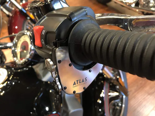 Miniatura 5 de ATLAS Bloqueo del Acelerador - Una Asistencia del Acelerador de Control de Crucero para Motocicleta, PULIDO (Kit Inferior)