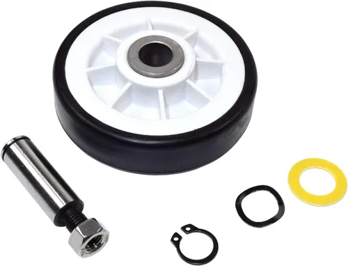 HQRP Kit de soporte de tambor de secadora Rodillo Rueda y Eje Reemplazo para Maytag 303373K WP12001541 12001541 AP4008534 312948 Piezas