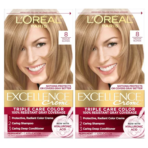 Miniatura 34 de L'Oreal Paris Excellence Crème - Tinte permanente para el cabello, color de cabello de triple cuidado, complejo Pro-Keratine para una cobertura