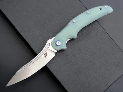 Miniatura 3 de Eafengrow EF951 Cuchillo plegable, hoja D2 y mango G10 con bloqueo de forro de rodamiento de bolas, cuchillo de bolsillo EDC para supervivencia