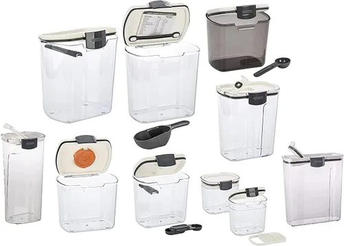 Miniatura 7 de Progressive ProKeeper Baker's - Juego de recipientes herméticos de almacenamiento de cocina para harina, azúcar y más, mantiene los ingredientes