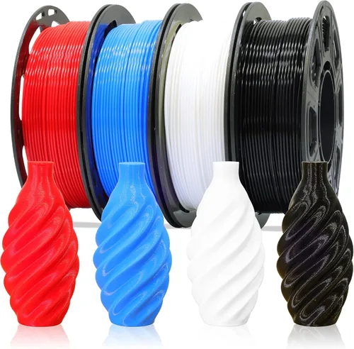 Miniatura 10 de MIKA3D 6 carretes de filamento para impresora 3D bicolor de 1.75mm, paquete de filamento de seda PLA, seda