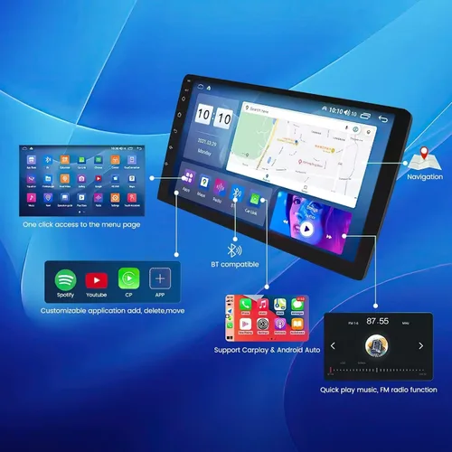 Miniatura 6 de 1280x720 9 "IPS pantalla táctil Android estéreo del coche para Suzuki Swift 2011 2012 2013 2014 2015 coche incorporado Car-Play Android Auto