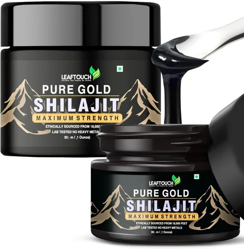 Miniatura 8 de Leaftouch - Auténtica resina Shilajit de grado dorado, resina Shilajit pura del Himalaya, orgánica y de alta potencia, más de 85 minerales de traza
