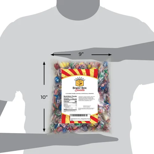 Miniatura 4 de Dubble Bubble - Gumballs de goma de mascar recubierta de caramelo de una pulgada envuelta individualmente a granel (2 libras)