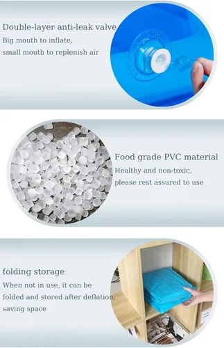 Miniatura 7 de Bañera inflable para adultos para 2 personas, bañera inflable independiente con función portátil plegable para spa para adultos, piscina plegable