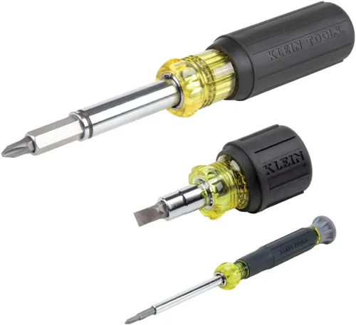 Klein Tools 80045 Kit de herramientas de destornillador y tuerca para destornillador, incluye magnético 11 en 1, destornilladores multipuntas y