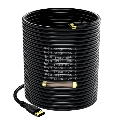Cable HDMI 4K de 100 pies de ultra alta velocidad HDMI 2.0 cable 4K @60Hz 18 gbps, conector chapado en oro, retorno de audio y video Ethernet,