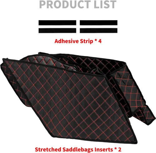 Miniatura 5 de Forros para alforjas de motocicleta de 5 pulgadas, insertos de bolsa elástica, compatibles con Harley Touring Road King Road Glide Street Glide