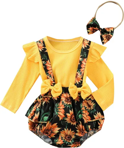 Miniatura 22 de Mameluco de encaje para bebé niña con volantes, manga larga, para recién nacido, otoño, invierno