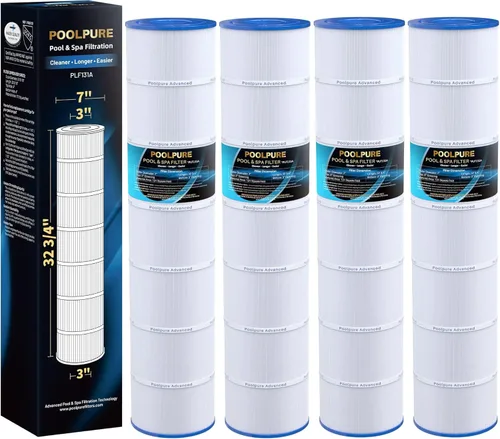 POOLPURE Filtros de piscina C5030 compatibles con Hayward CX1280XRE, SwimClear C5025, C5030, C5020, Pleatco PA131-PAK4, Ultral-A2, Unicel C-7494,
