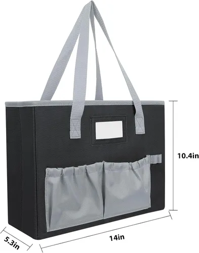 Miniatura 6 de abcxgood Caja organizadora de archivos de escritorio, caja de archivos plegable para colgar, organizador de almacenamiento de documentos de oficina