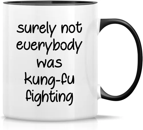 Miniatura 6 de Retreez Taza divertida – Surely Not Everybody was Kung-Fu Fighting Humor - Tazas de café de cerámica de 11 onzas – Divertido, sarcasmo, sarcástico