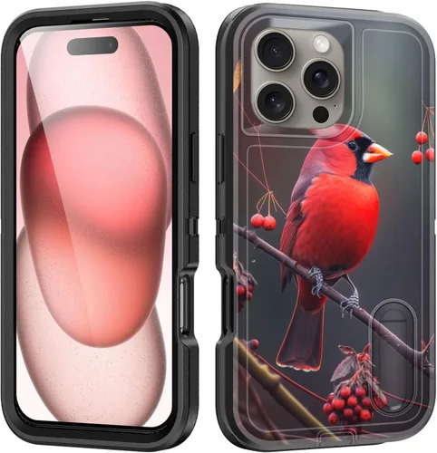 Miniatura 128 de Funda para iPhone Air con soporte integrado, a prueba de golpes, polvo y caídas, 3 capas, grado militar, funda protectora para iPhone Air de 6.5