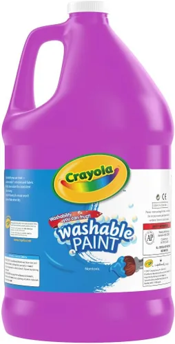 Miniatura 2 de Pintura lavable Crayola para niños, Violeta 1 galón, suministros de arte y manualidades para niños, no tóxica, al por mayor