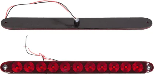 Miniatura 8 de Barra de luz impermeable sellada de 15 pulgadas, 11 LED, color rojo, para remolque, camión, caravana, freno, trasero