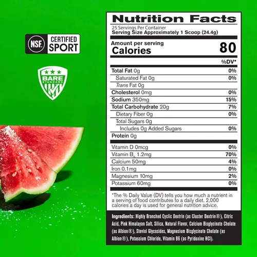 Miniatura 2 de BARE PERFORMANCE NUTRITION, BPN G.1.M Go One More Sport, combustible de entrenamiento de resistencia, fórmula superior en polvo de carbohidratos