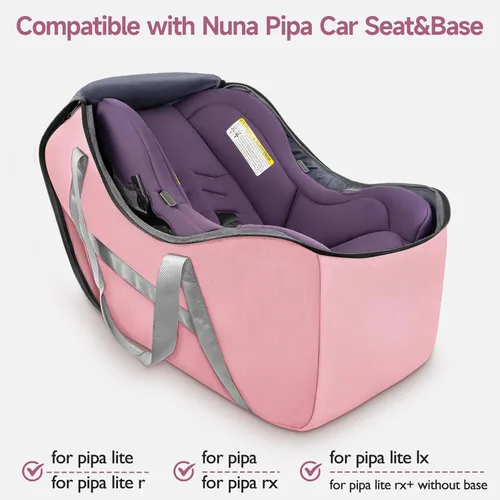 Miniatura 2 de YOREPEK Funda para asiento de automóvil infantil para viajes en avión, compatible con todos los asientos y base de automóvil Nuna Pipa, Mesa y base