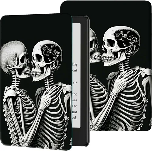 Miniatura 56 de Funda para Kindle de 6 pulgadas (11.ª generación, versión 2024/2022) delgada de piel sintética, ajustable, multiángulo, Smart Shell con función
