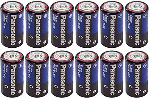 Miniatura 4 de 4 pilas Panasonic tamaño C súper resistente, zinc, carbono