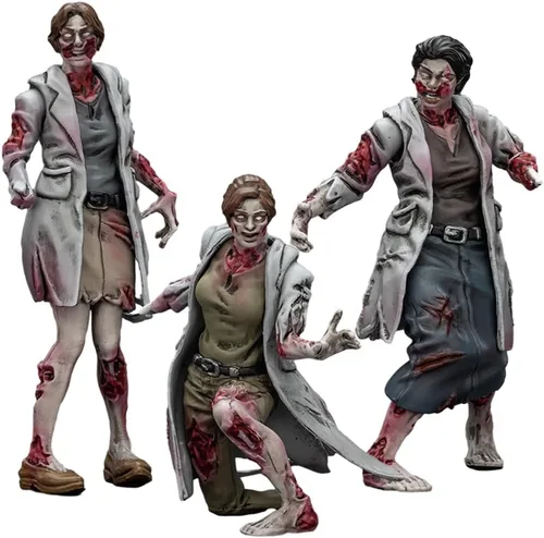 Miniatura 12 de JOYTOY Dark Source Zombie - Figura de Acción 1/25, 11 piezas con articulaciones móviles y desmontables, figuras de zombi en miniatura