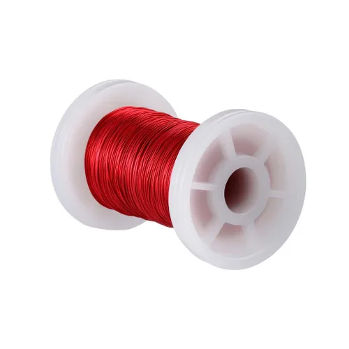 Miniatura 11 de BNTECHGO - Alambre magnético de 26 AWG, cable de cobre esmaltado para bobinado, 4 onzas, 0.0157 pulgadas de diámetro, 1 bobina de color rojo, Rojo 4