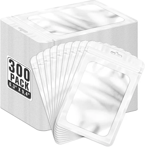 Miniatura 22 de ANZNKU 300 bolsas holográficas de Mylar resellables, bolsas resellables de 4x6 pulgadas para pequeñas empresas, bolsa de kit para resaca a prueba