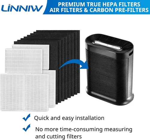 Miniatura 5 de Filtro HEPA HPA300 de repuesto para purificadores de aire Honeywell serie HPA300, HPA200, HPA100, HPA090, reemplazar #HRF-R3, #HRF-R2, #HRF-R1