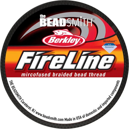 Miniatura 8 de The Beadsmith Fireline by Berkley - Hilo trenzado microfusionado - Prueba de 4 libras, diámetro de 005"/.12mm, carrete de 50 yardas, color cristal