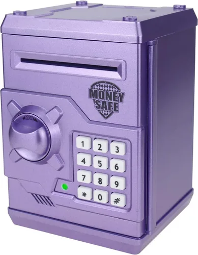 Miniatura 11 de alcancía electrónica para niños, gran juguete de regalo para niños, caja de ahorro de papel con desplazamiento automático, alcancía con contraseña
