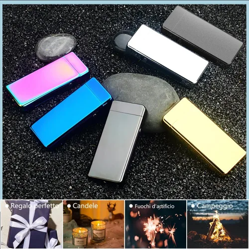 Miniatura 6 de YOZWOO Encendedor eléctrico recargable, encendedor de arco de llama de alta potencia, encendedores USB con indicador de batería LED, encendedores