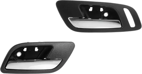 Miniatura 6 de TRQ Juego de 2 manijas de puerta interior trasera cromada y cachemira para Chevy GMC